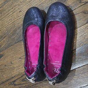 Soto Massini Navy Blue Sparkle Shimmer Flats Size 38 US 7-8